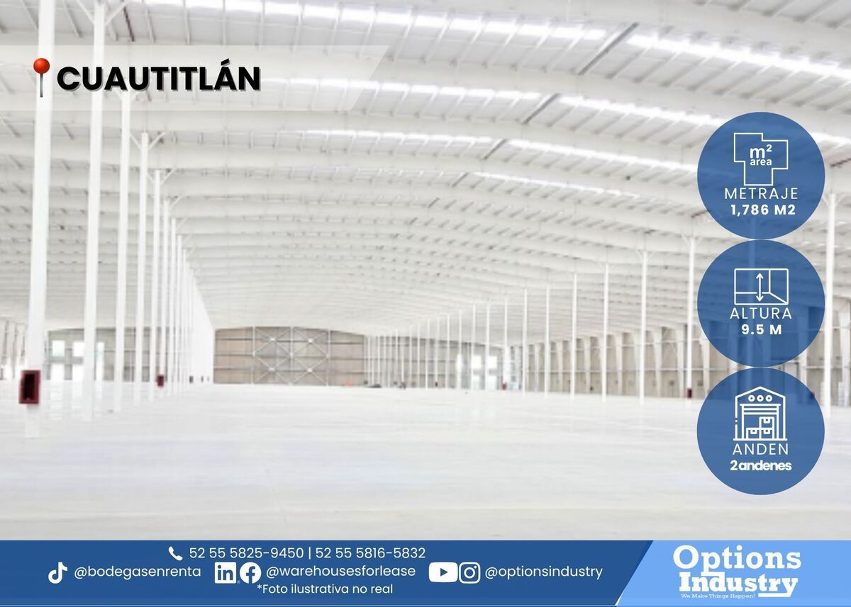 1 de 3: Bodega disponible zona Cuautitlán