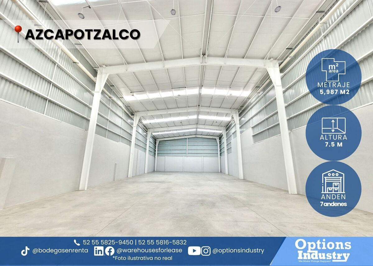 1 de 3: Parque industrial en renta en Azcapotzalco