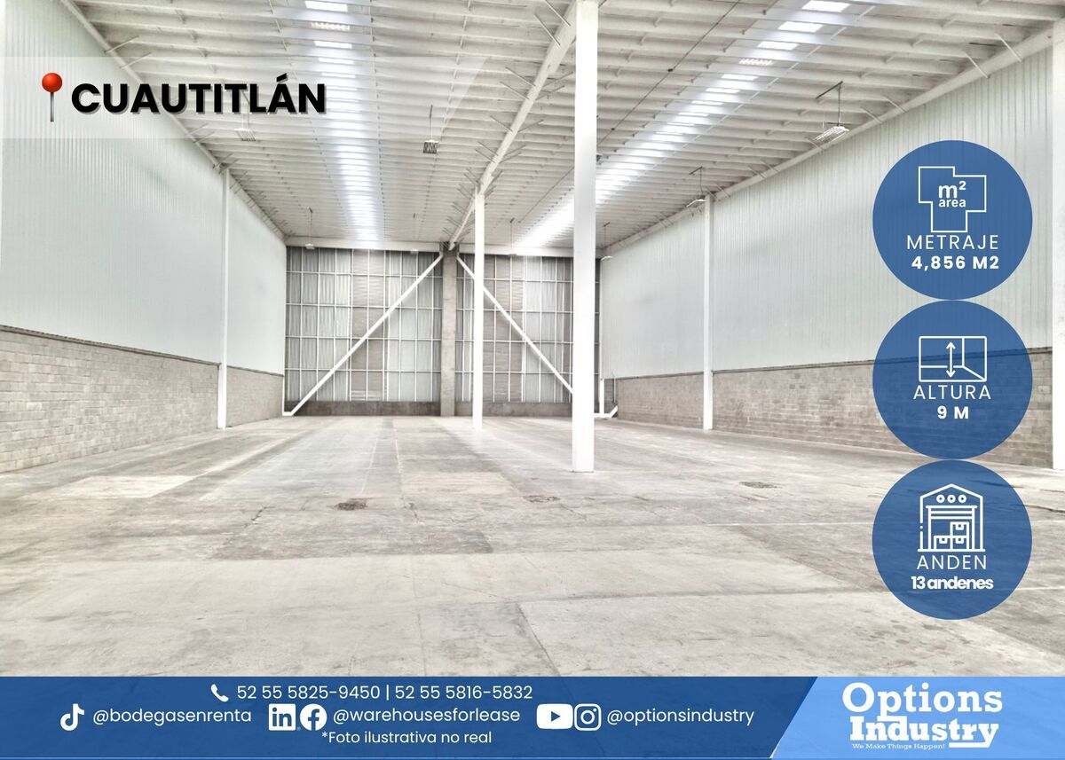 1 de 3: Renta de espacio industrial en Cuautitlán