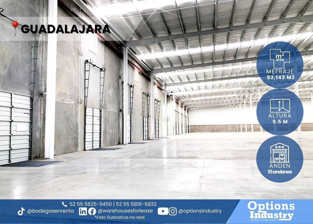1 de 3: Arrendamiento de nave industrial en Gdl