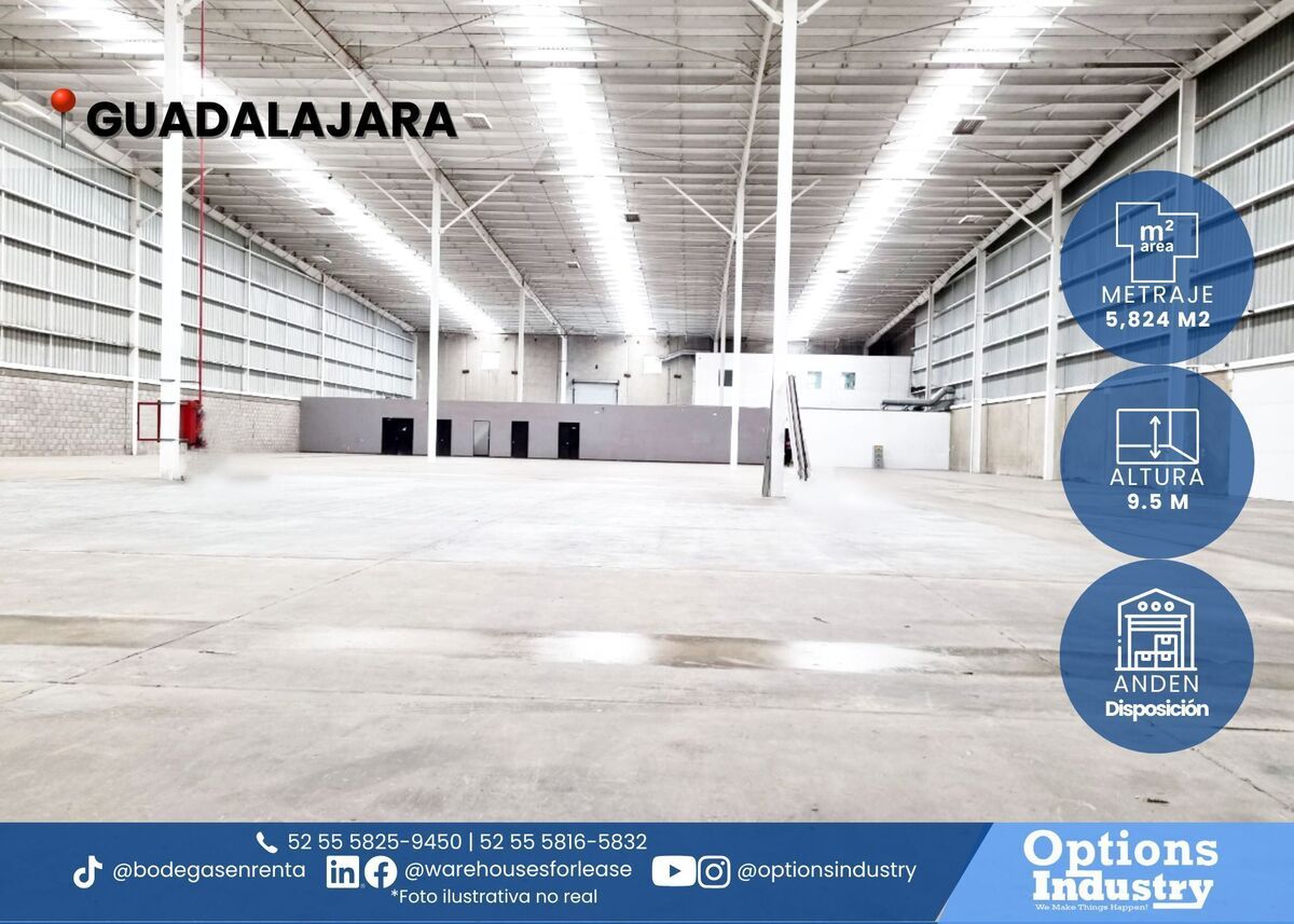 1 de 3: Arrendamiento de nave industrial en Gdl