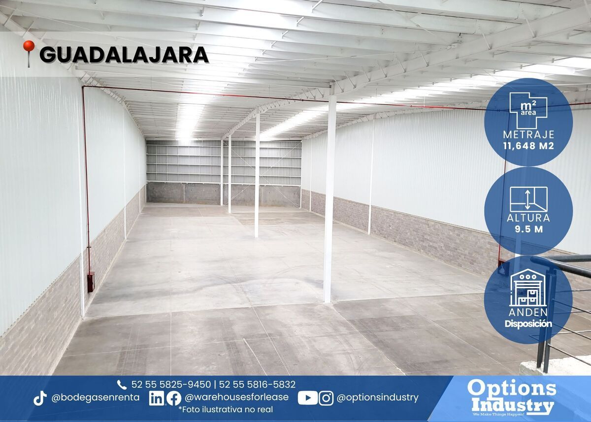 1 de 3: Arrendamiento de nave industrial en Gdl