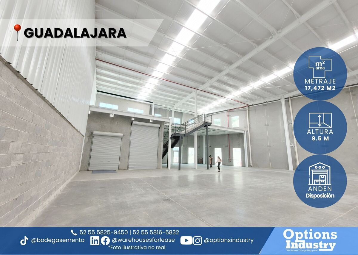 1 de 3: Arrendamiento de nave industrial en Gdl