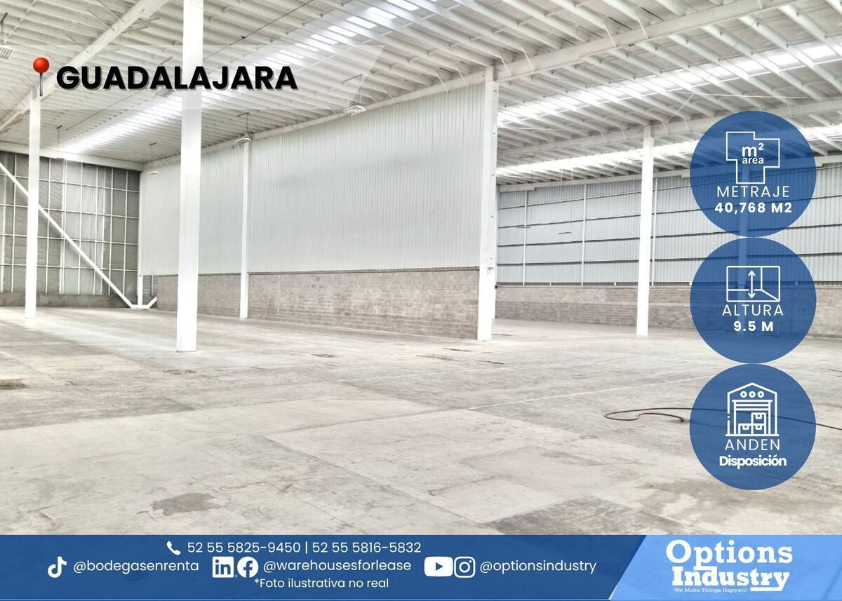 1 de 3: Renta de nave en Guadalajara
