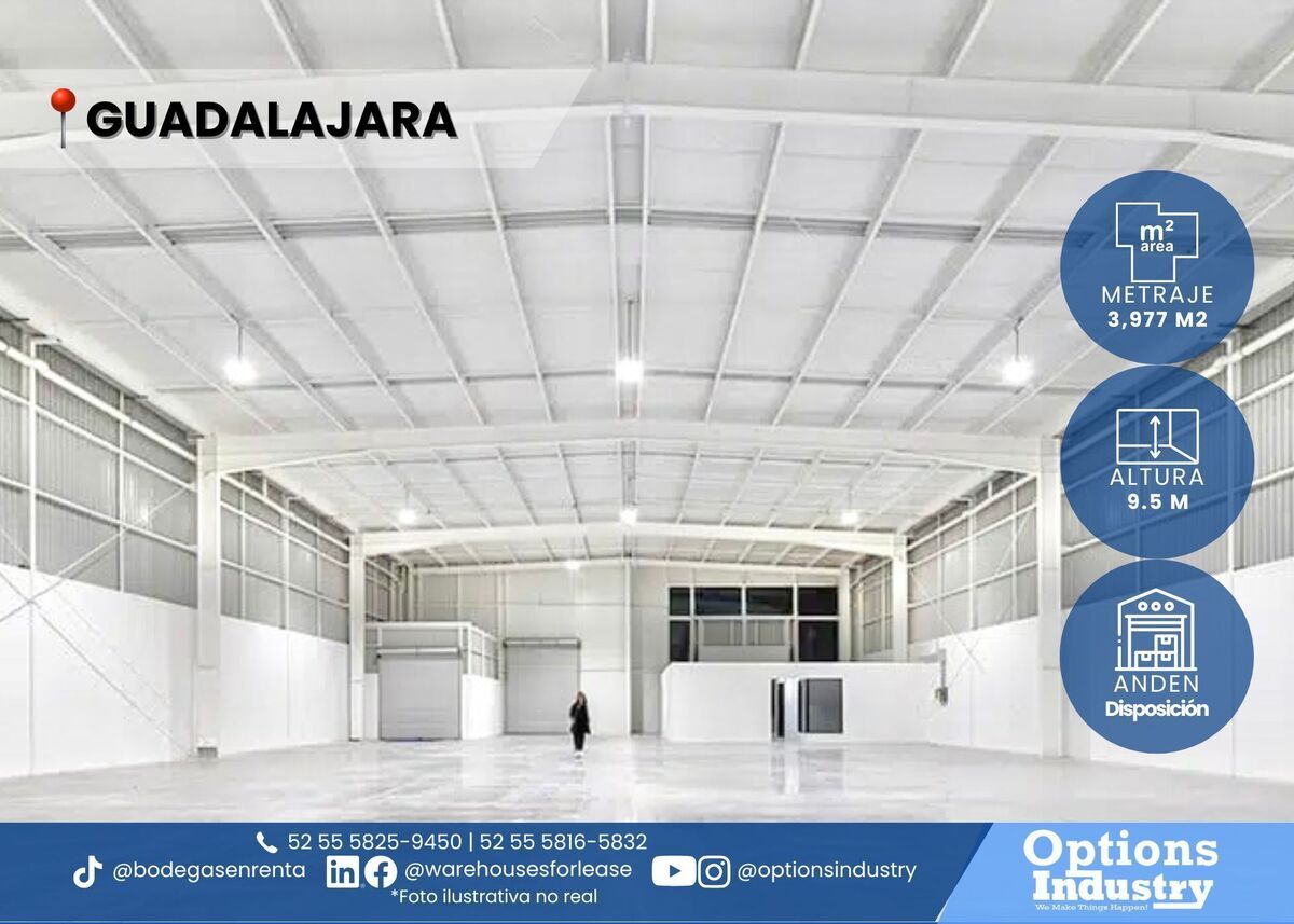 1 de 3: Renta de nave en Guadalajara