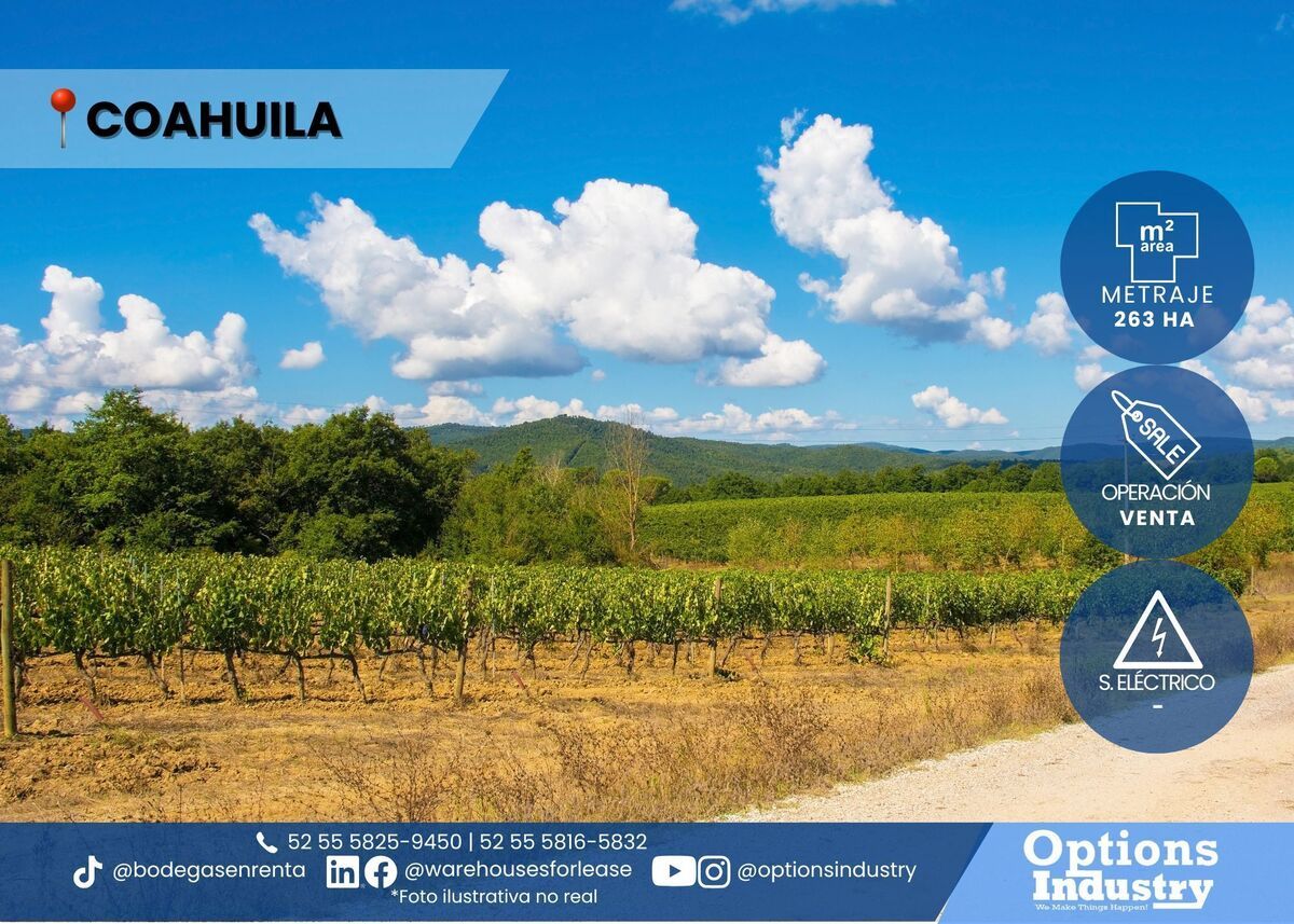 1 de 3: Terreno industrial en venta ubicado en Coahuila