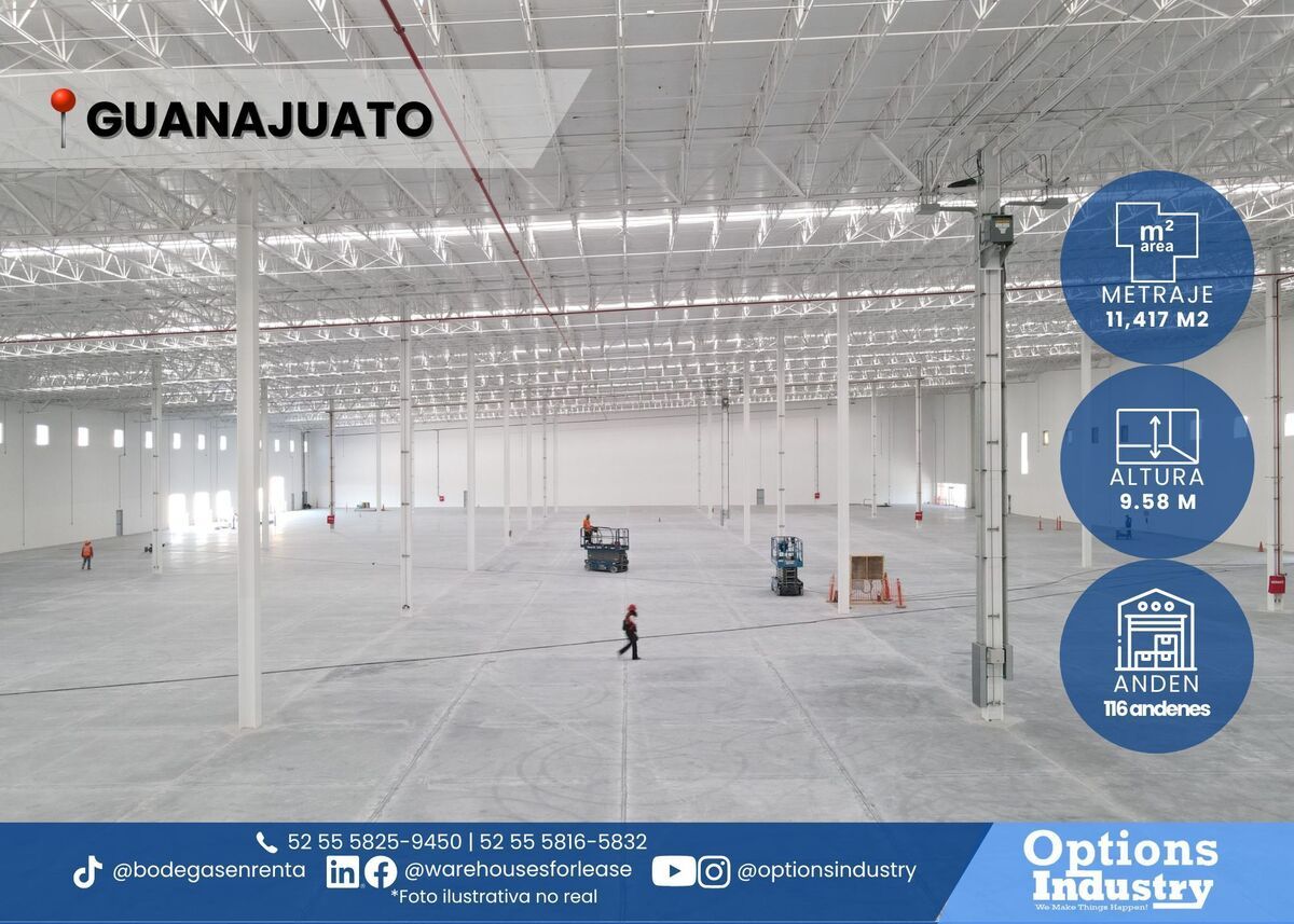 1 de 3: Renta de nave industrial en Guanajuato