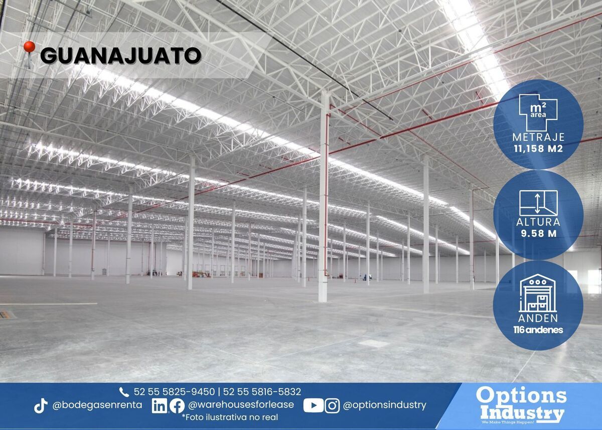 1 de 3: Renta de nave industrial en Guanajuato