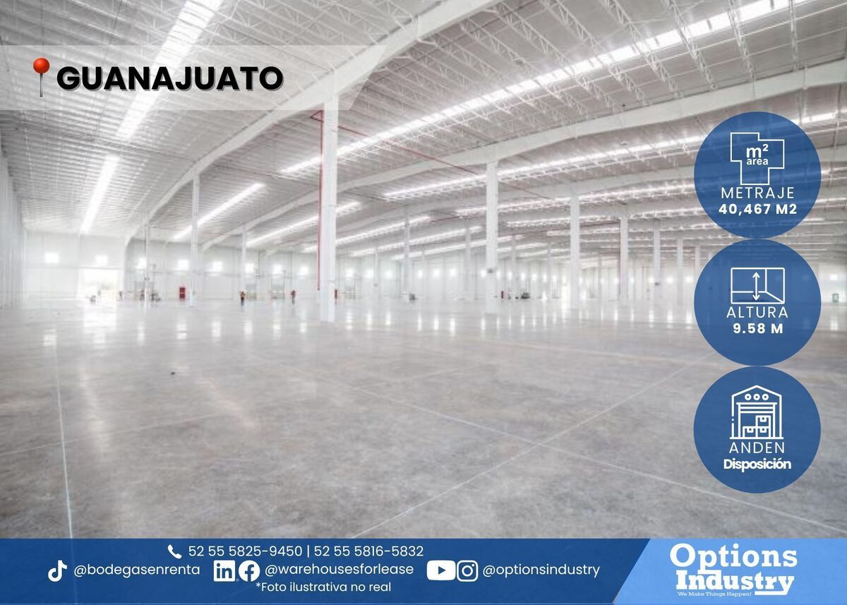 1 de 3: Renta de nave industrial en Guanajuato