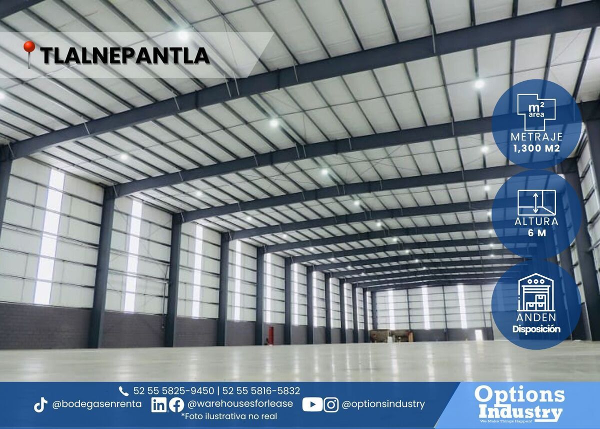 1 de 3: Renta en Tlalnepantla increíble bodega