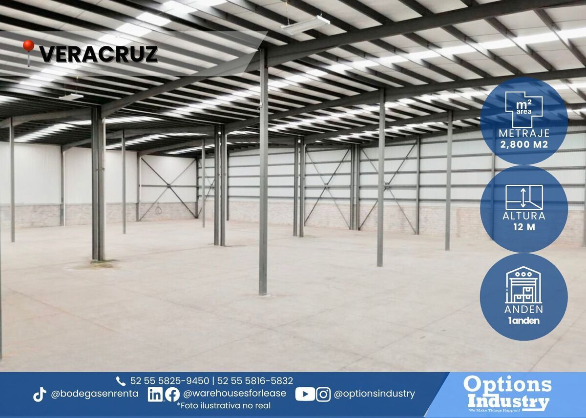 1 de 3: Renta de nave industrial en Veracruz