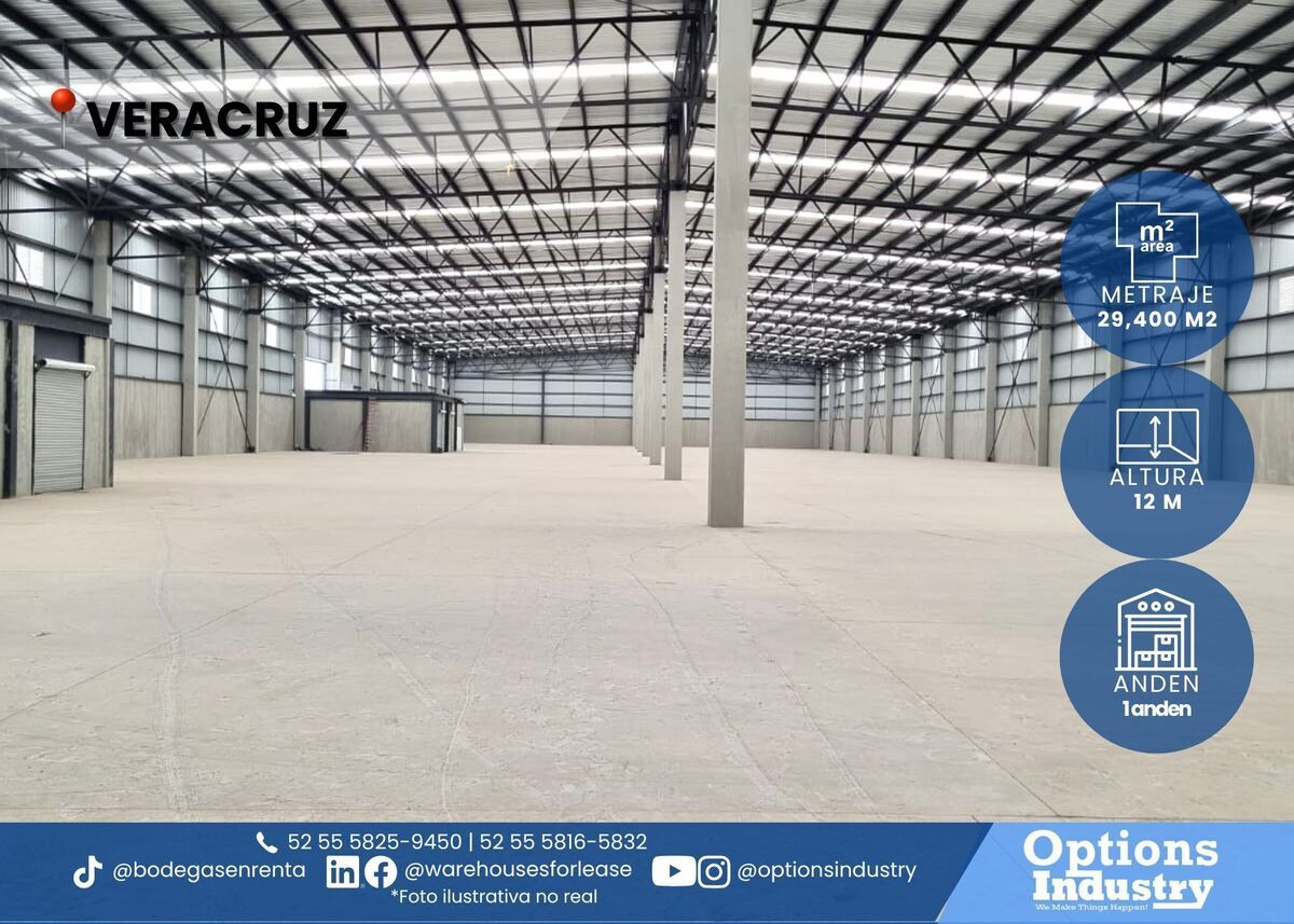 1 de 3: Renta de nave industrial en Veracruz