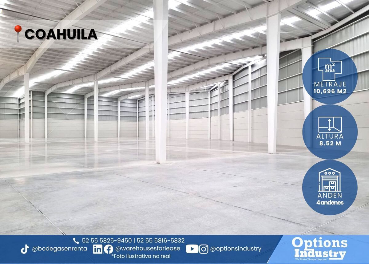 1 de 3: Parque industrial en renta en Coahuila