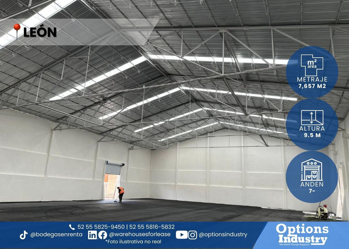 1 de 3: Venta de bodega con patio de maniobras y oficinas León