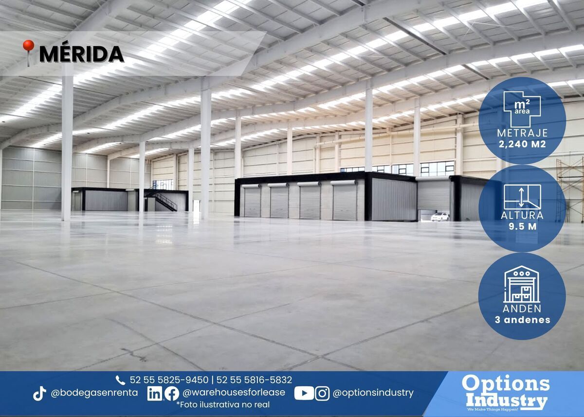 1 de 3: Alquila tu bodega en Merida