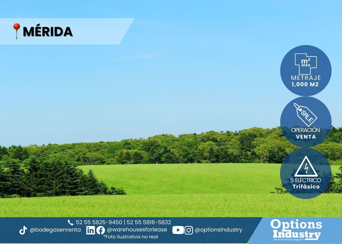 1 de 3: terreno en venta en Merida