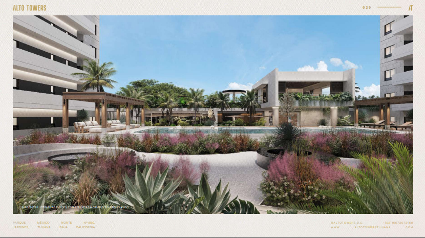 Preventa Depto Tipo B Torre 3 Alto Towers Playas de Tijuana Desde