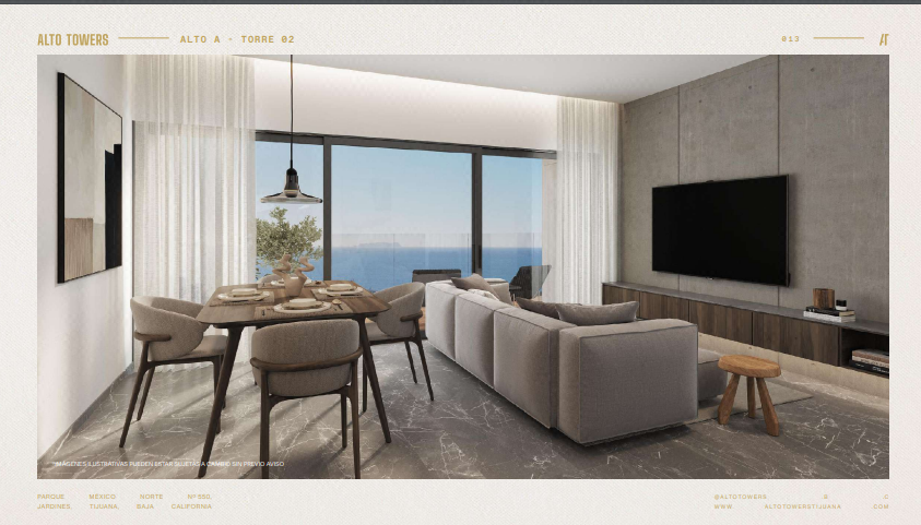 Preventa Penthouse Tipo a Torre 3 Alto Towers Playas de Tijuana