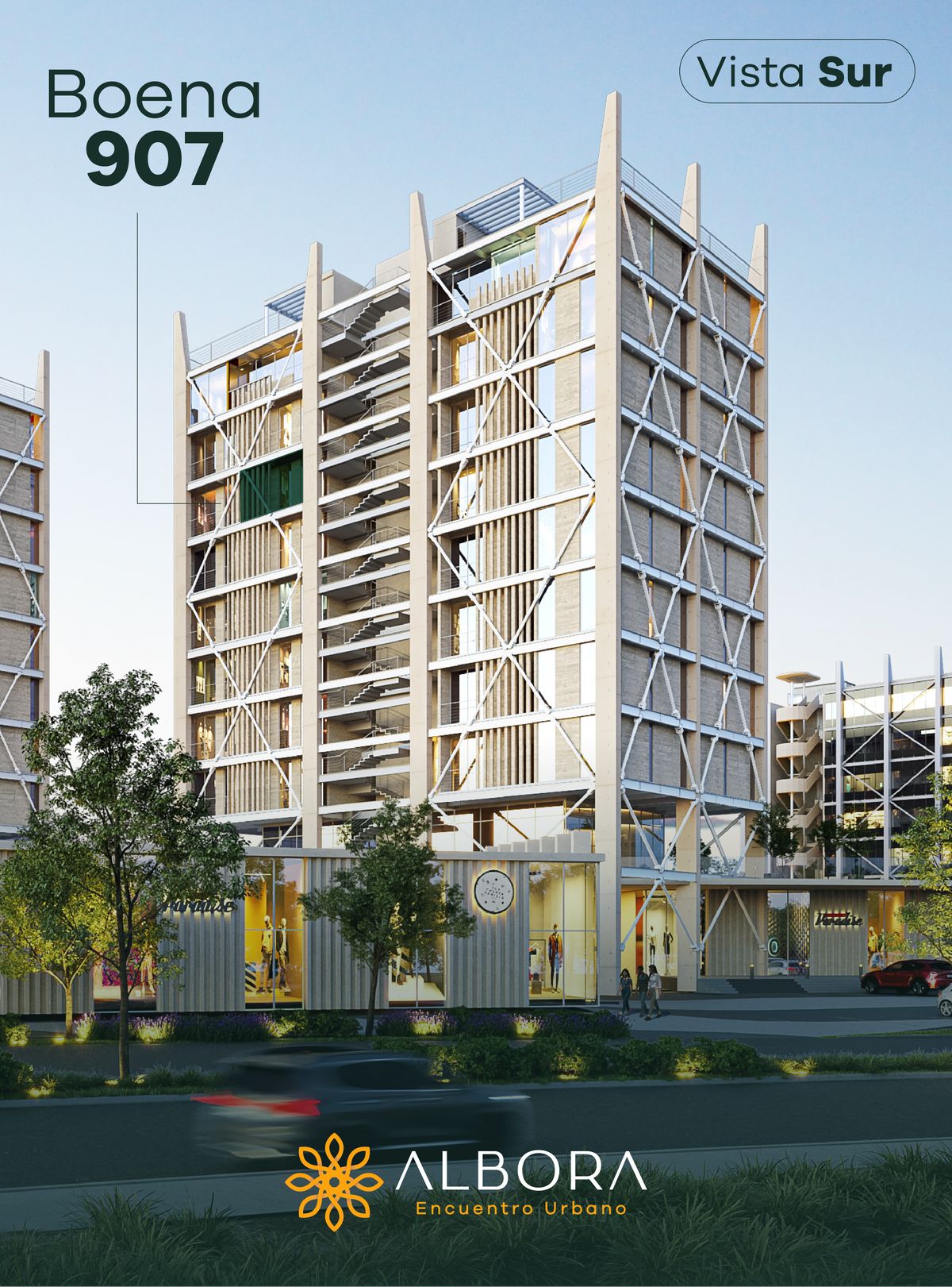1 de 10: Vista arquitectónica de Torre 1