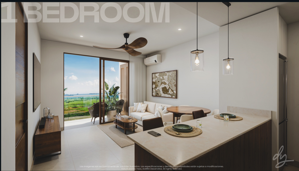 23 de 35: Depto. 1 Recámara, 64.20m2