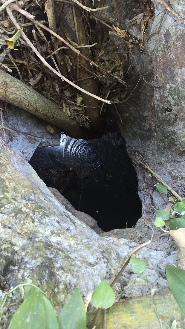 5 de 29: Un agujero extra al lado del cenote donde sacan agua