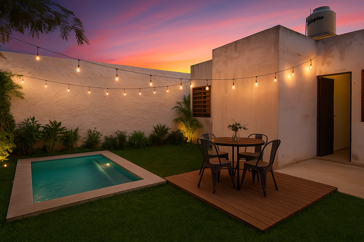 26 de 26: Proyeccion del patio remodelado