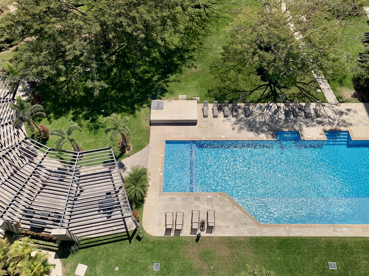 19 of 43: Alberca y palapa