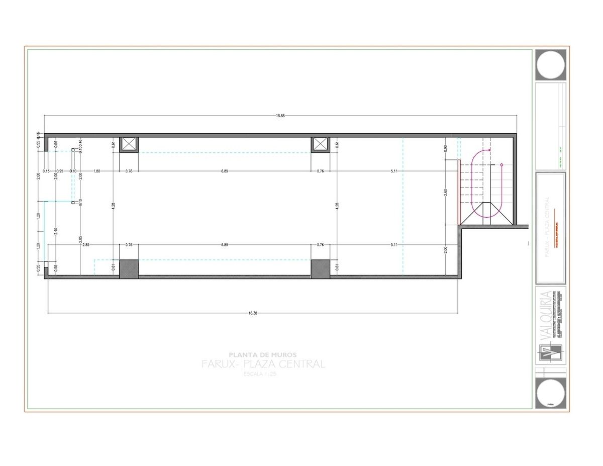 14 de 14: Planta 1er. nivel del local con 119 m2