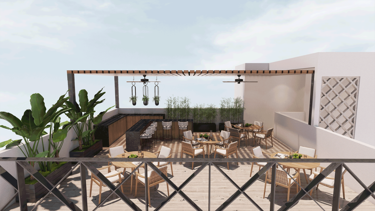 5 de 9: Terraza amenidades