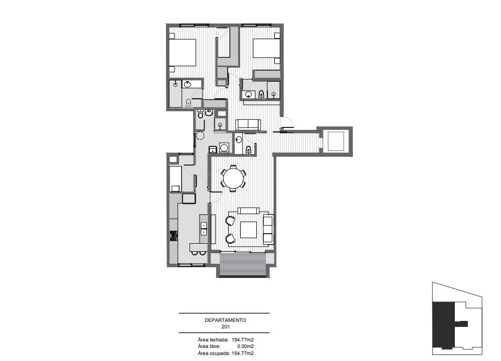 2 of 10: Plano del departamento 201