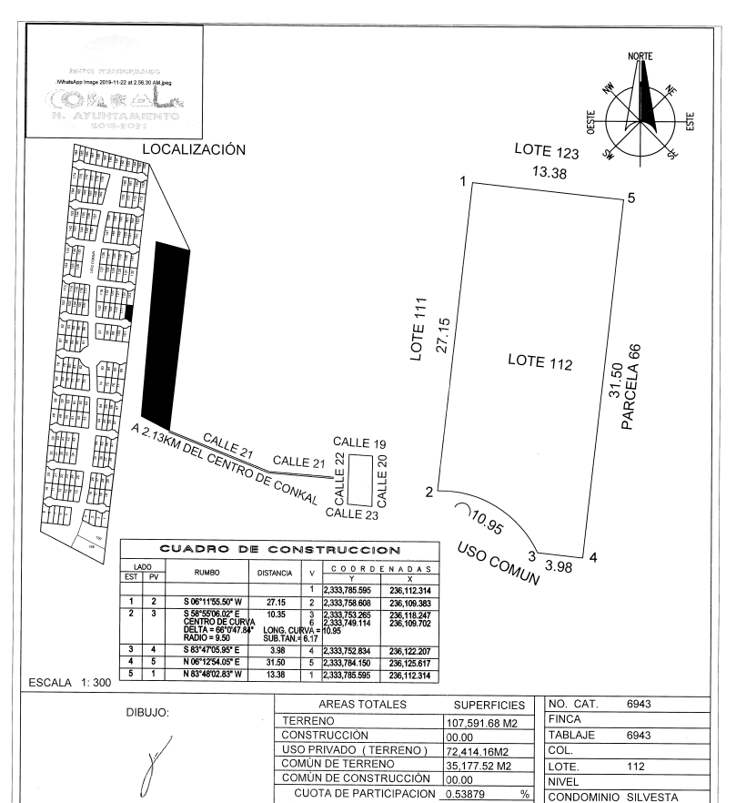 Terreno en Venta en Privada Silvesta. Conkal, Mérida - foto 5