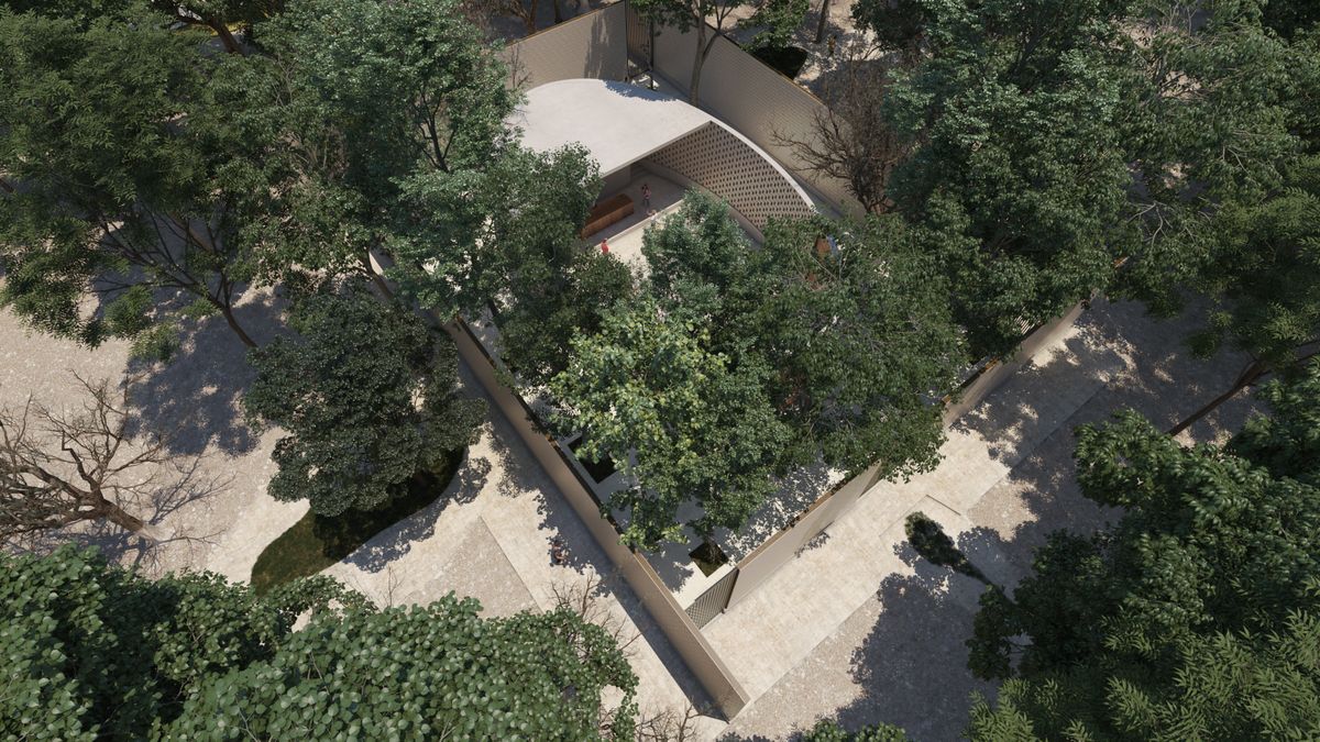 8 de 14: AUDITORIO VISTA AÉREA