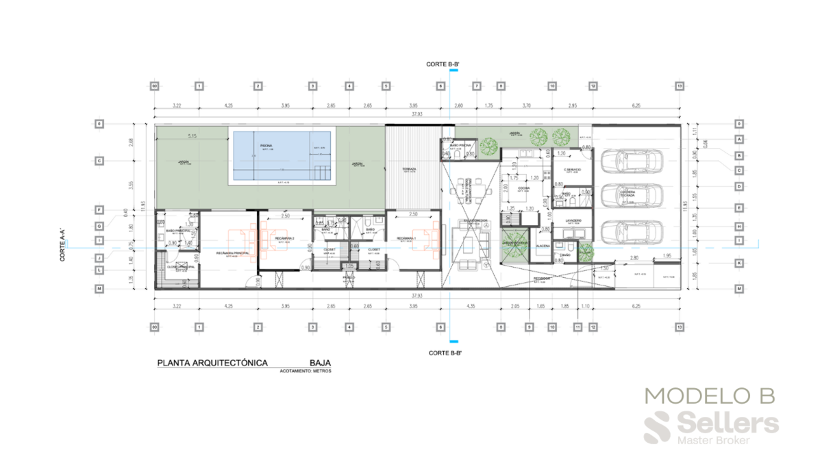 8 de 8: PLANO ARQUITECTÓNICO