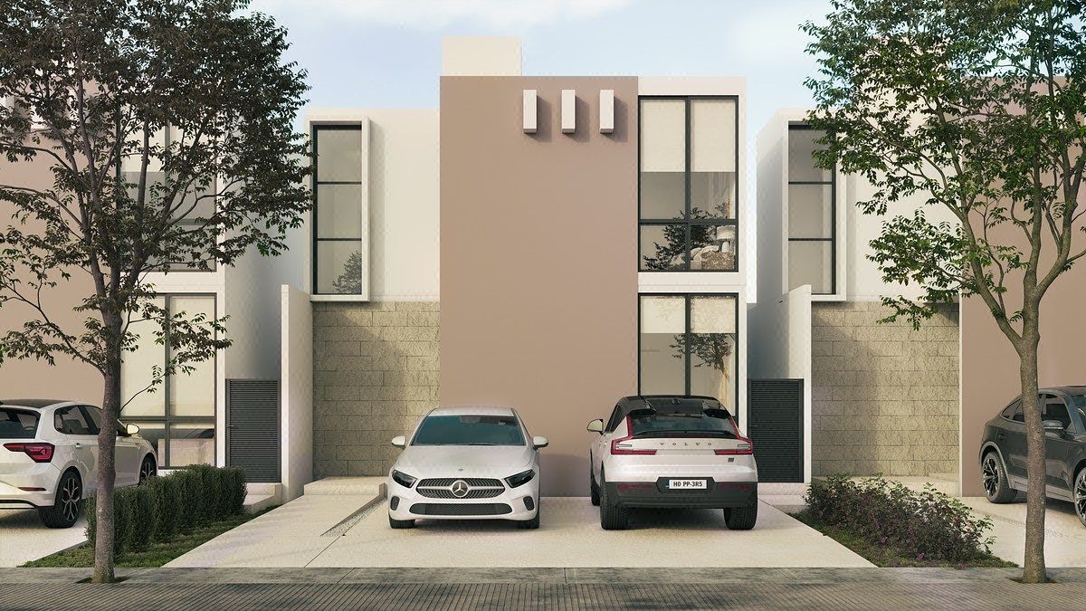 Casa en Venta en Privada en Conkal con Alberca Mod Quetzal