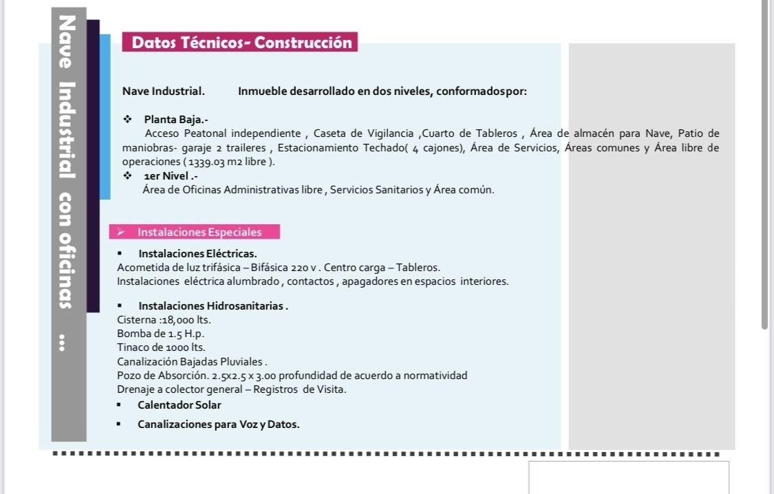OPORTUNIDAD VENTA DE NAVE INDUSTRIAL A 5 MIN DEL AEROPUERTO DE TOLUCA - foto 4