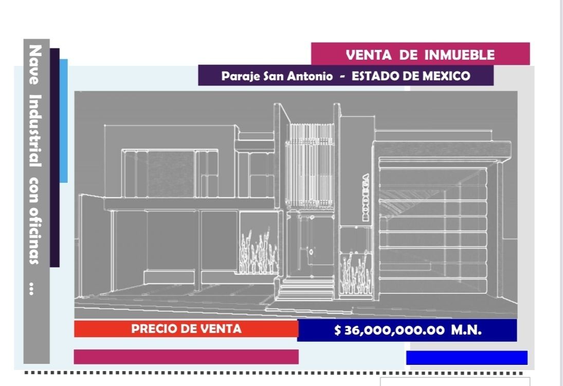 OPORTUNIDAD VENTA DE NAVE INDUSTRIAL A 5 MIN DEL AEROPUERTO DE TOLUCA - foto 3