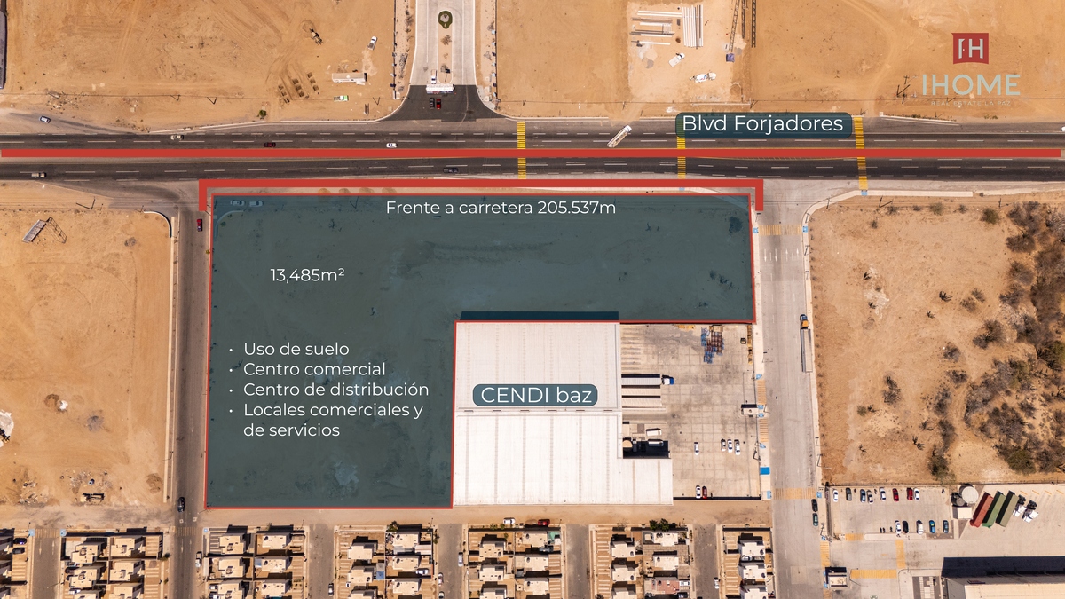 1 de 4: Uso de suelo Corredor Urbano de terreno con