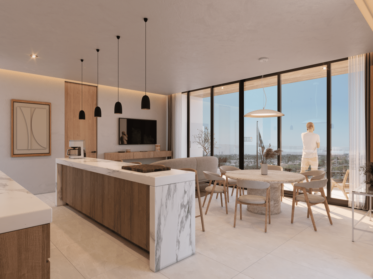 Departamento en el Norte de Mérida Yucatán a Unos Metros de Prolongación Montejo