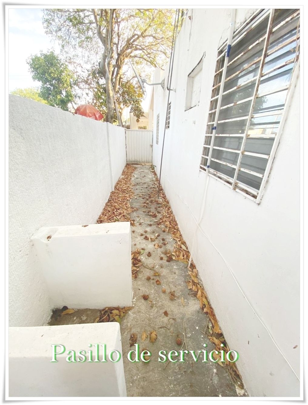 13 de 21: Amplio pasillo exterior de terraza central a cochera