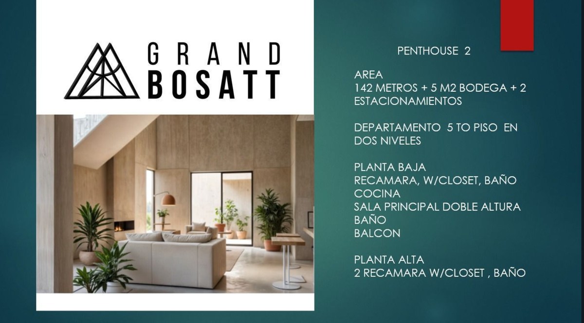 PENTHOUSE FOR PRE-SALE WITH 2 BEDROOMS IN GRAND BOSATT FROM - foto 1