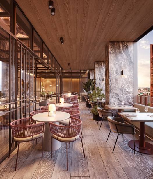 10 of 20: Renders-FotoMuestra-Amenidades-Restaurante Terraza
