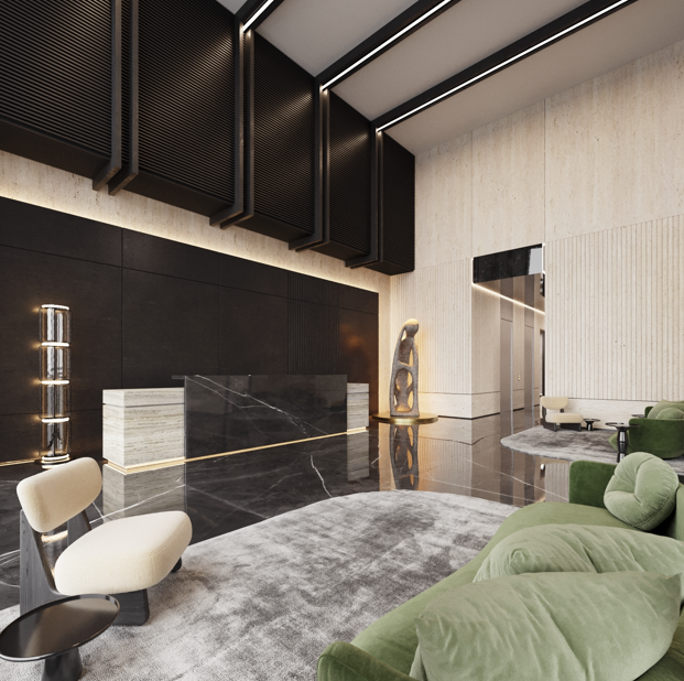 15 of 20: Renders-FotoMuestra-Amenidades Lobby