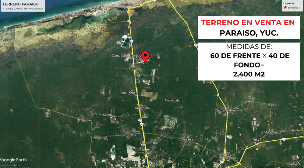 Terreno à Venda em Paraíso, Progreso Yucatán, foto 1 de 5