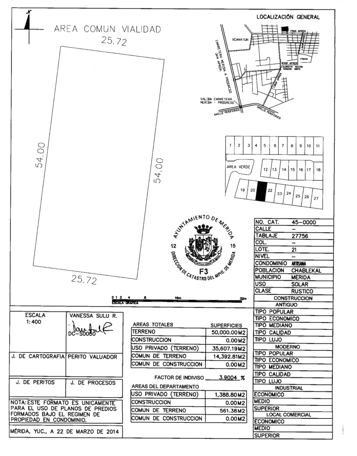 Lote Residencial en Venta en Privada Artisana, Temozón Norte, Mérida, Yucatán