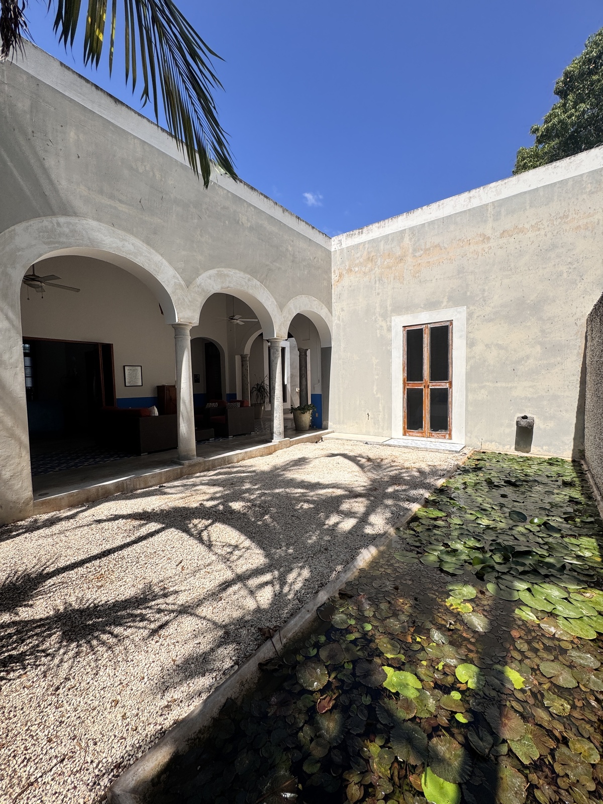 14 of 32: Patio con espejo de agua Casa 1