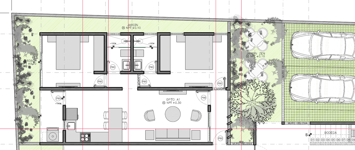 6 de 15: PLANO ARQ DEPTO PLANTA BAJA