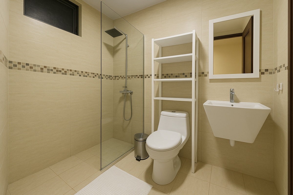 11 de 11: Baño compartido habitaciones secundarias