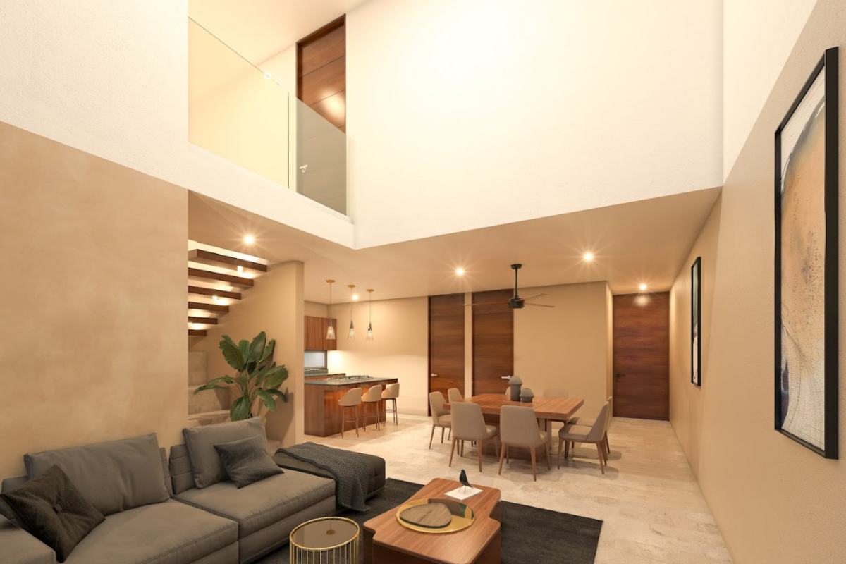 1 de 4: Sala, Coemdor, Cocina