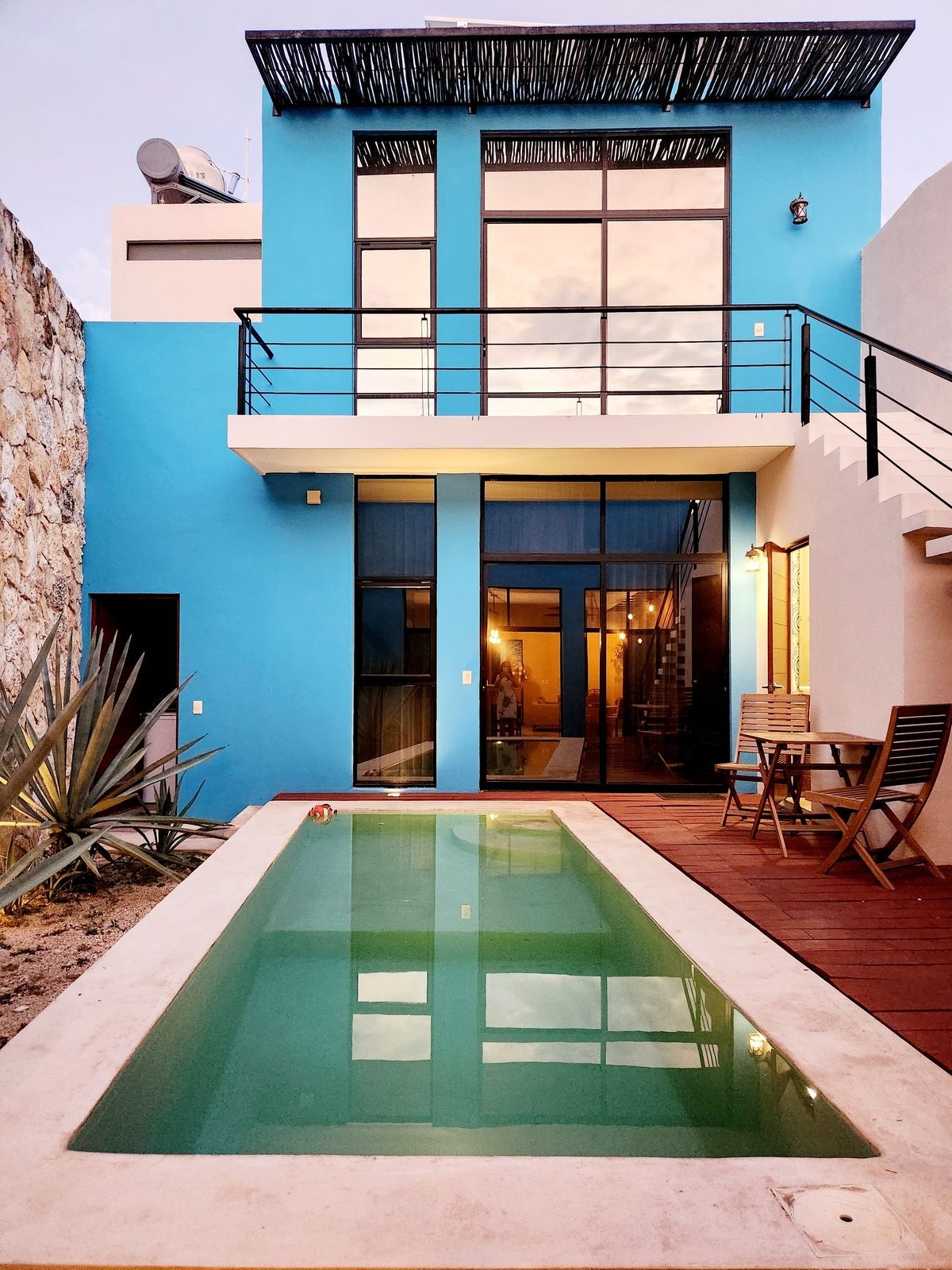 Fachada de habitaciones