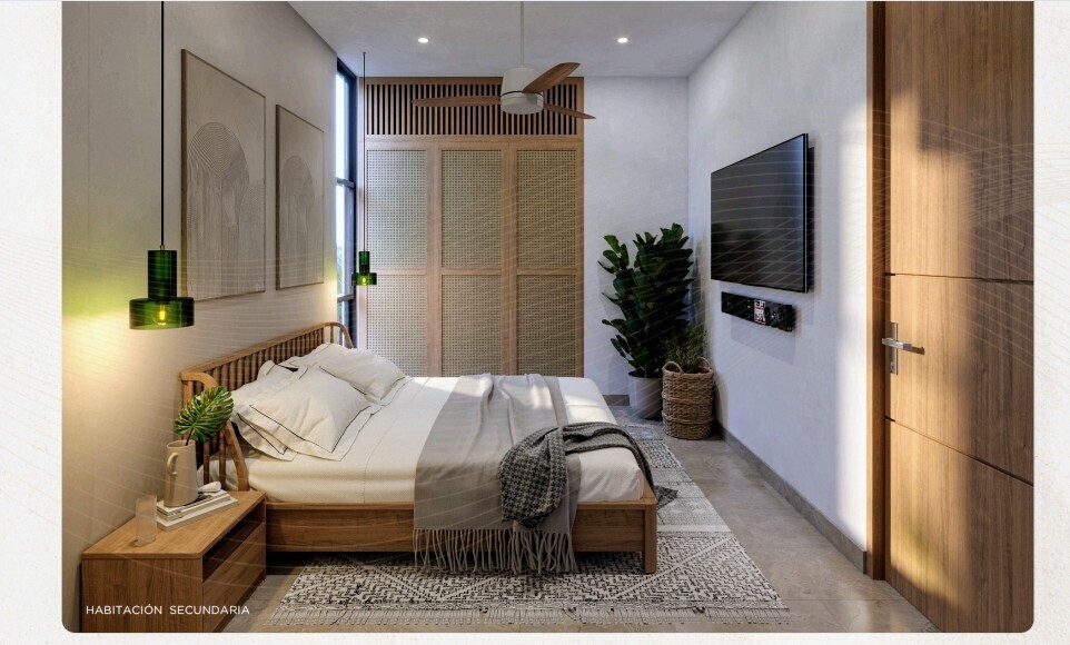 10 de 18: Habitación secundaria  con baño completo y closet